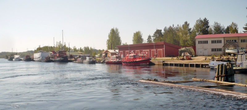 Historiallinen Laitaatsillan telakka.